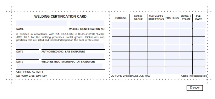 Download dd 2758 Form