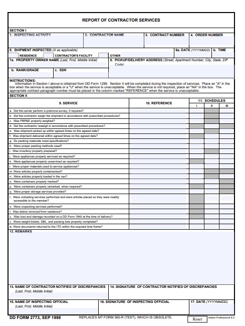 Download dd 2773 Form