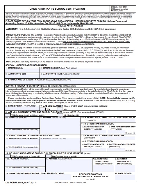 Download dd 2788 Form