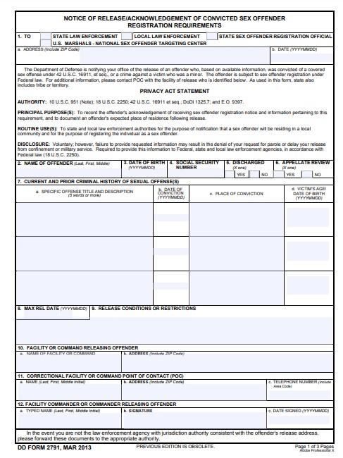 Download dd 2791 Form