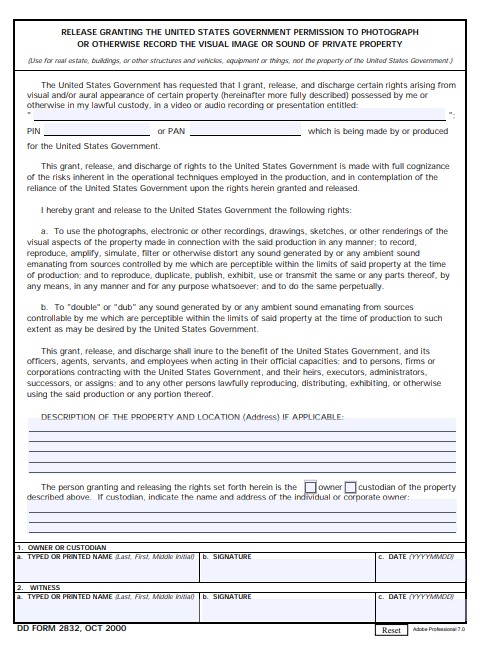 Download dd 2832 Form