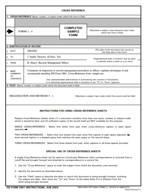 Download dd 2861 Form