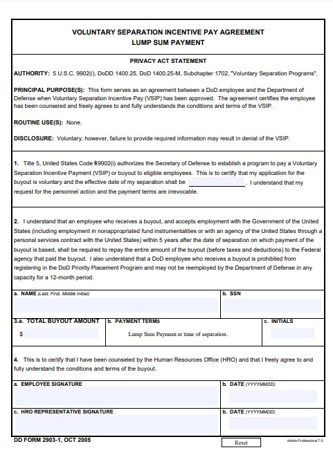 Download dd 2903-1 Form