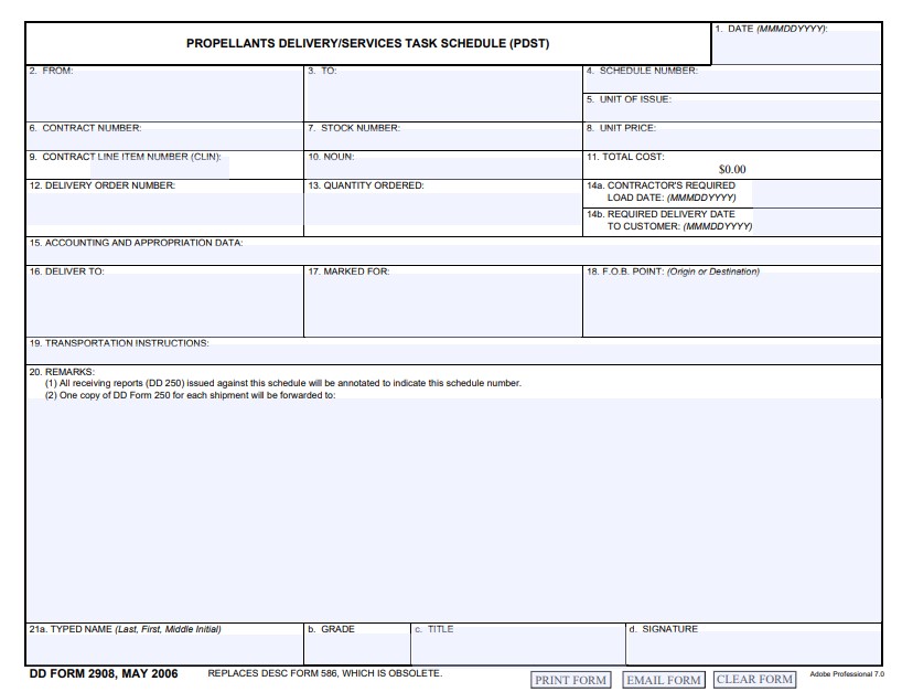 Download dd 2908 Form