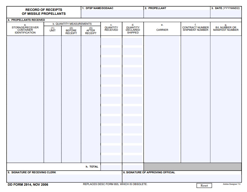 Download dd 2914 Form