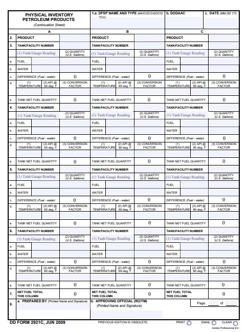 Download dd 2921C Form