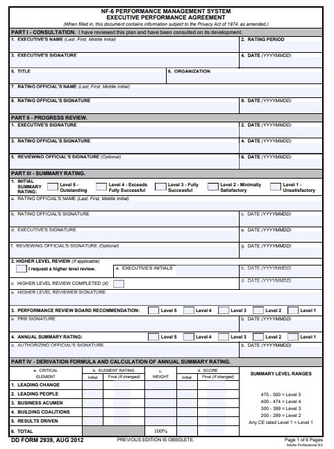 Download dd 2939 Form