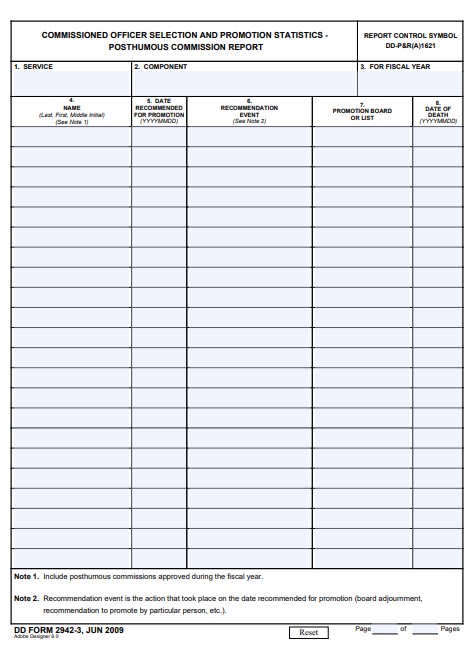 Download dd 2942-3 Form