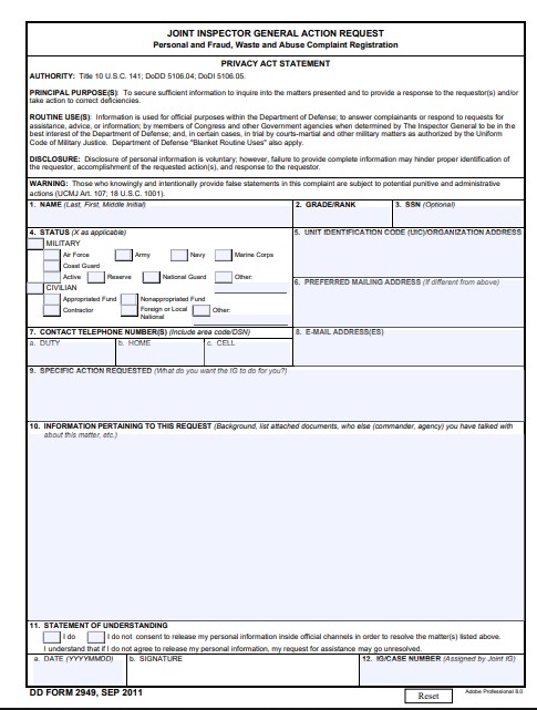 Download dd 2949 Fillable Form | suttleandking.com