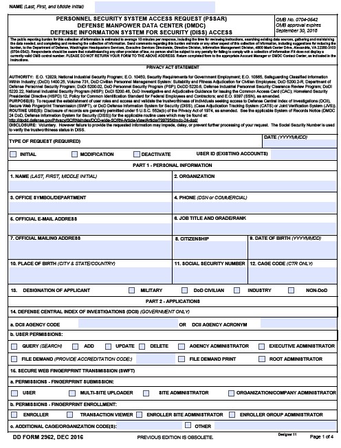 Download dd 2962v2 Form