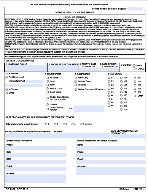 Download dd 2978 Form