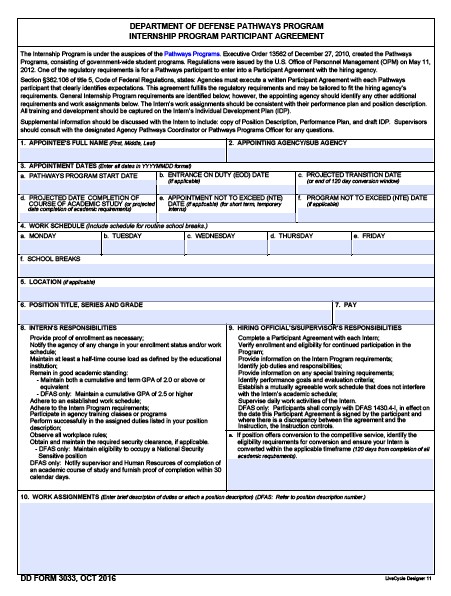 Download dd 3033 Form