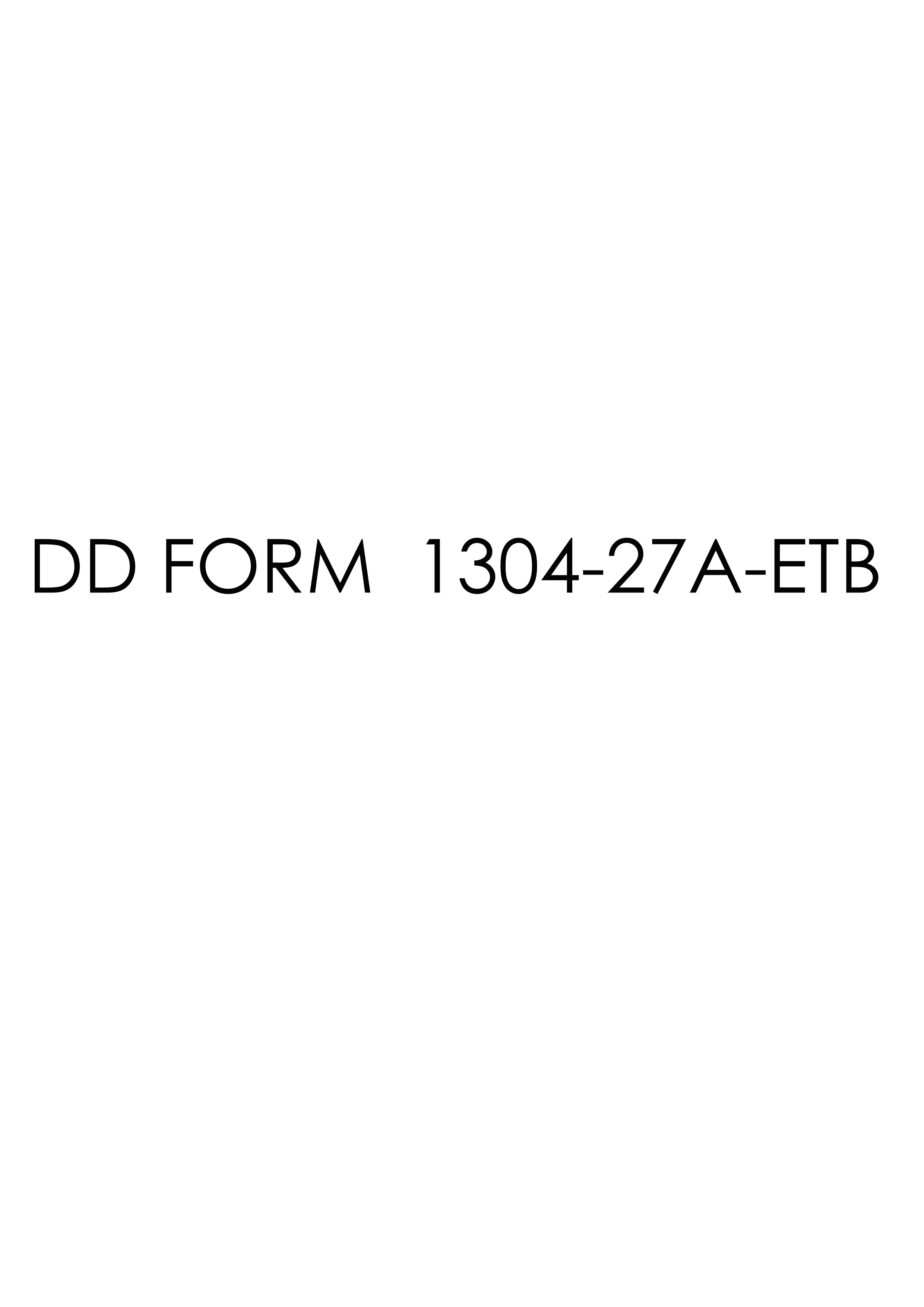 Download dd 1304-27A-ETB Form