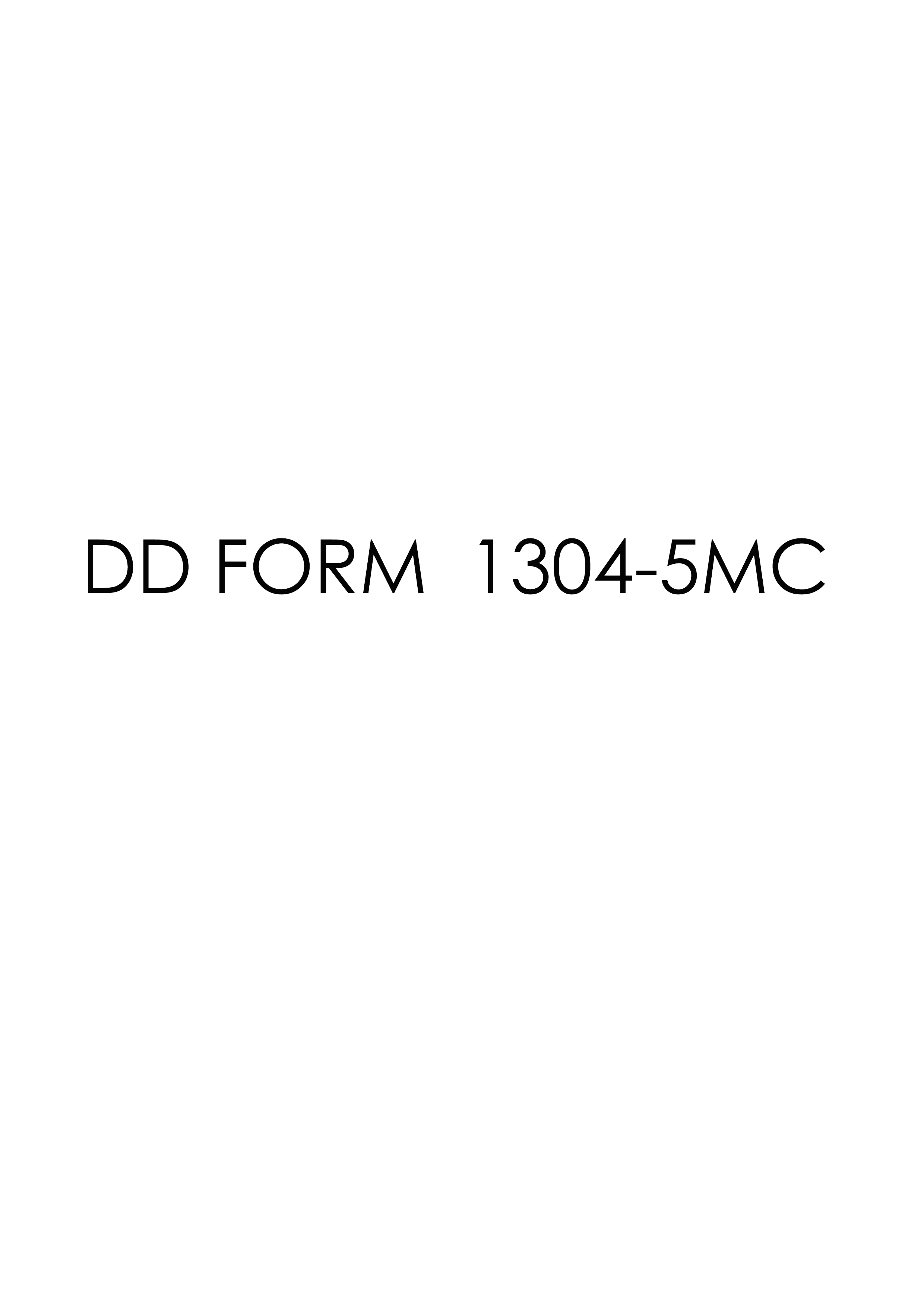 Download dd 1304-5MC Form
