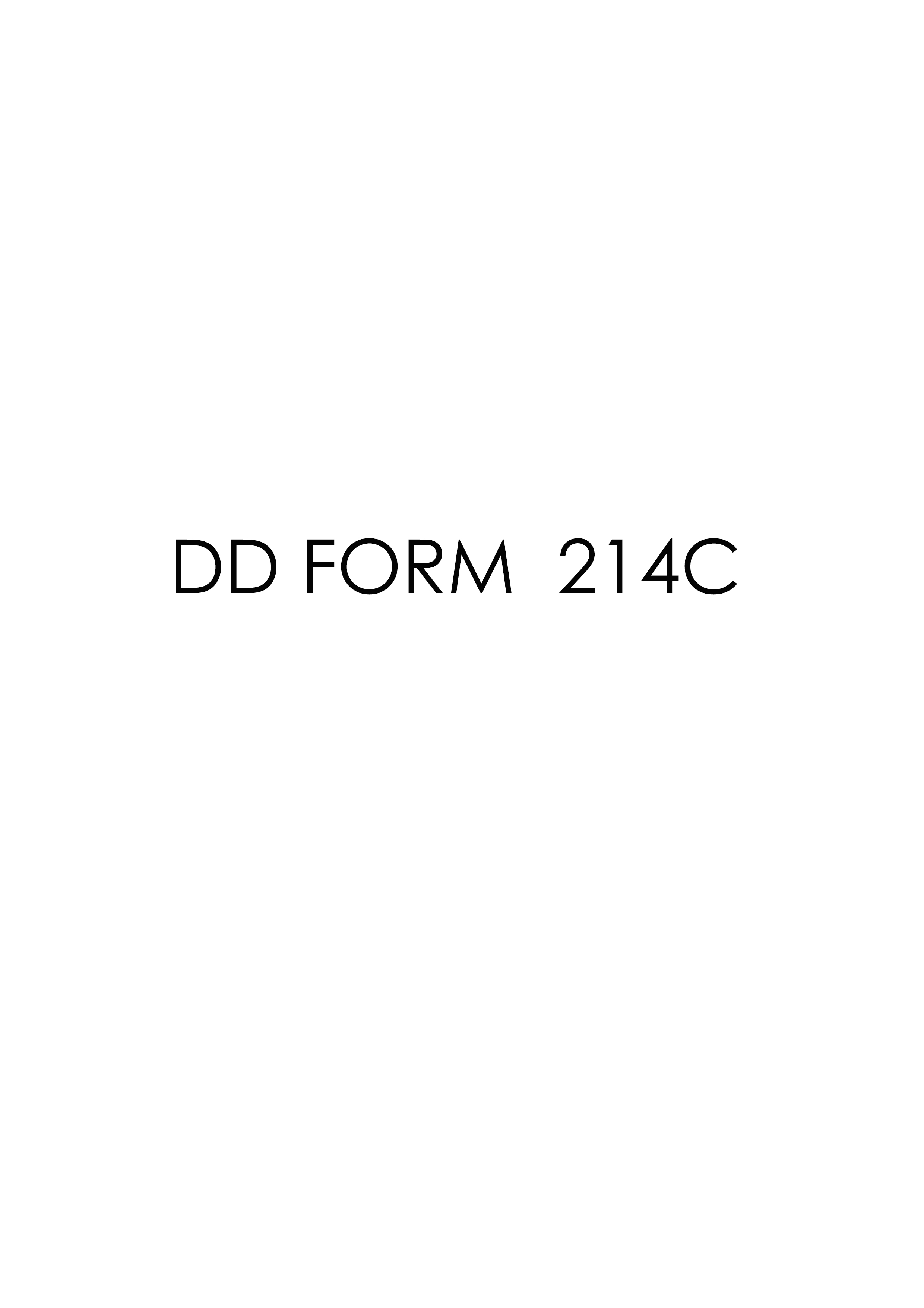 Download dd 214C Form