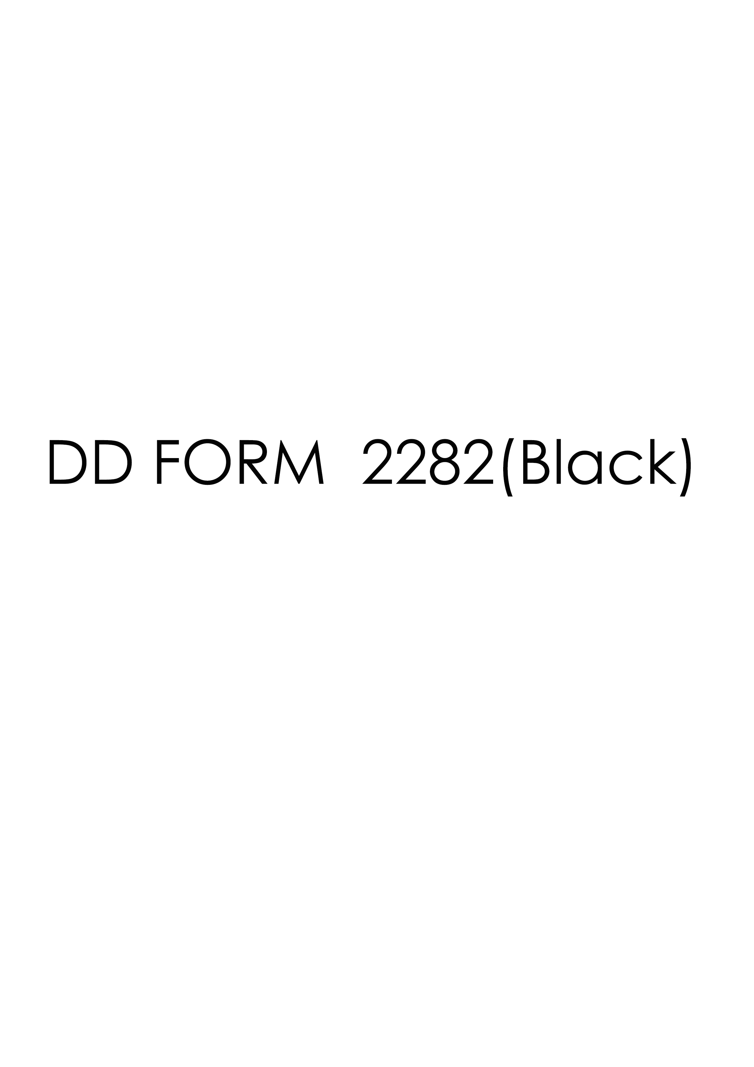 Download dd 2282(Black) Form