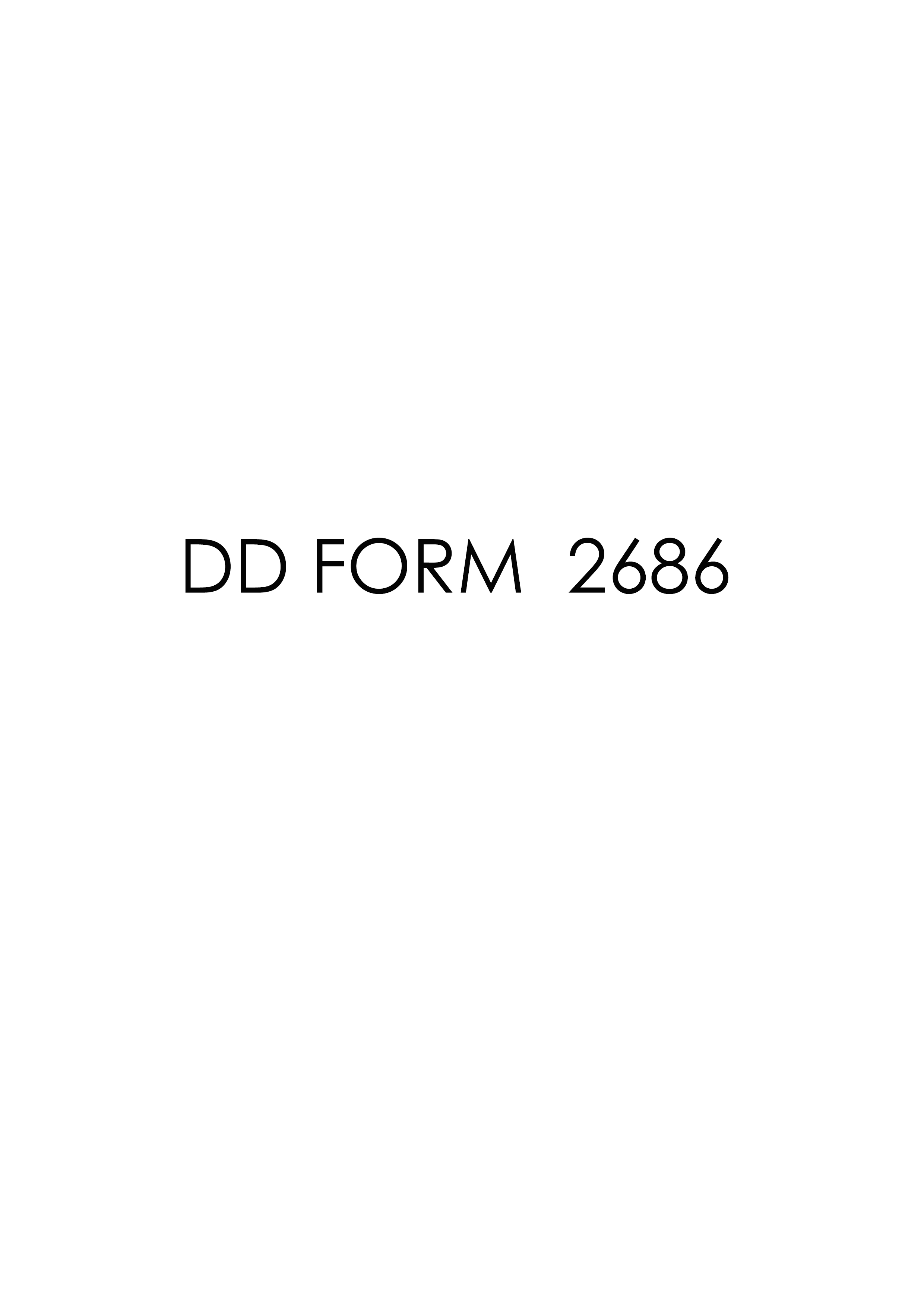 Download dd 2686 Form