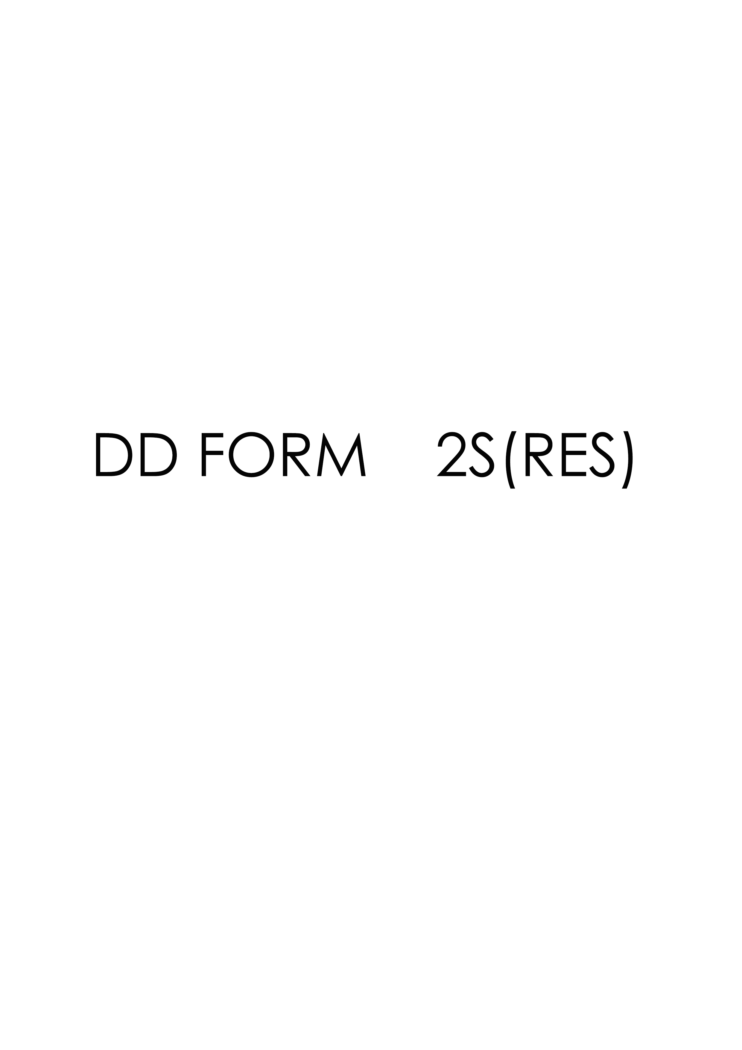 Download dd 2S(RES) Form
