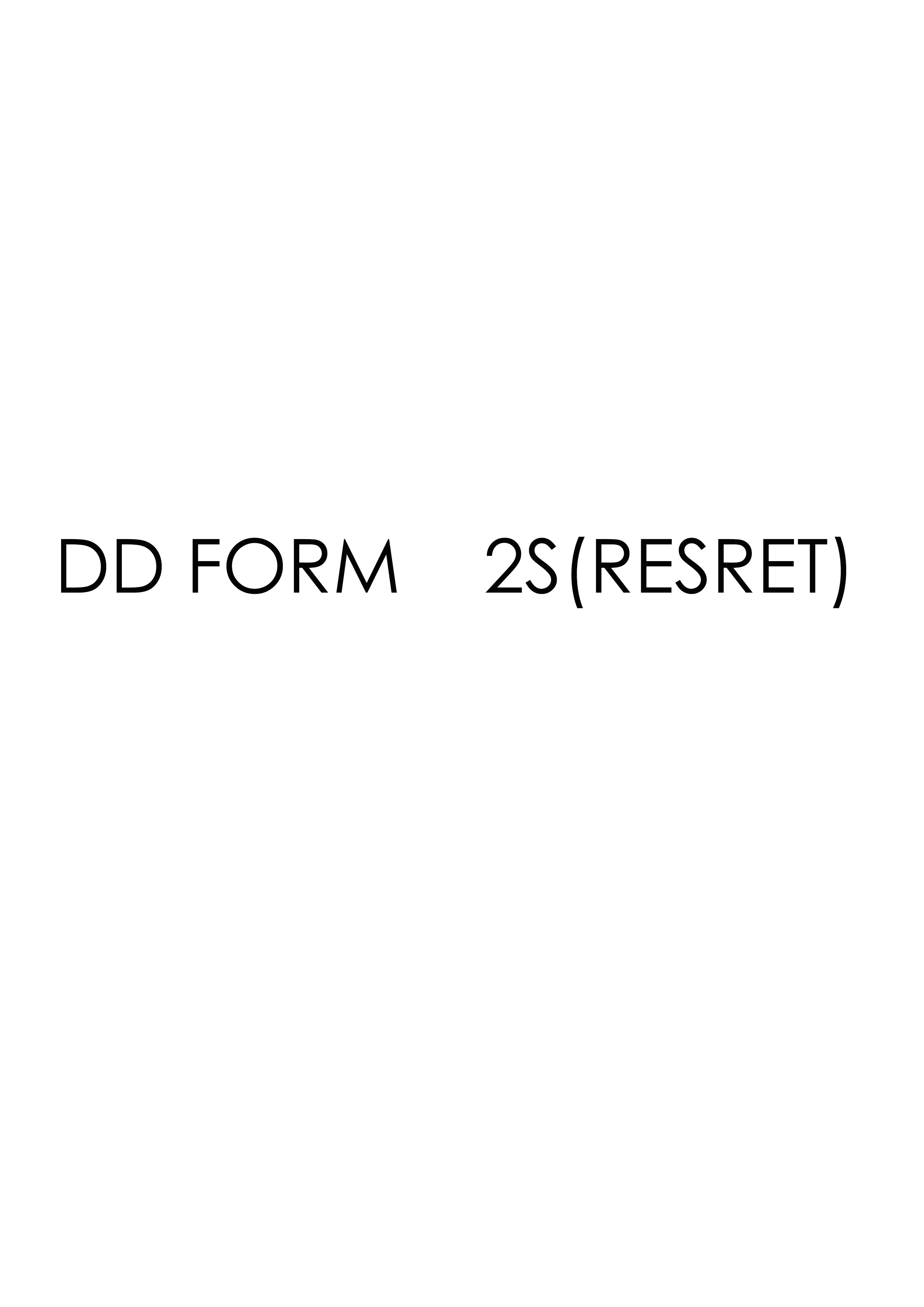 Download dd 2S(RESRET) Form